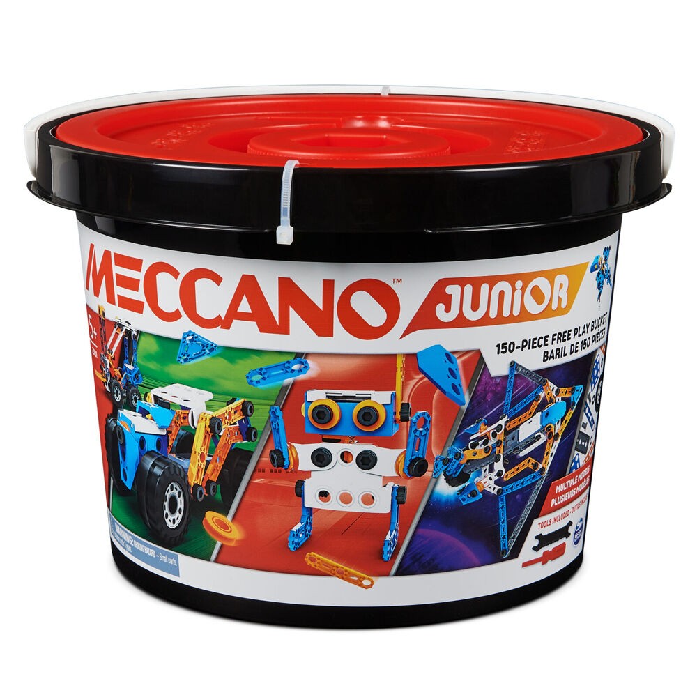 Meccano Junior 150 pc Free Play Model Building Bucket Vehicles 5Y AMEC10103