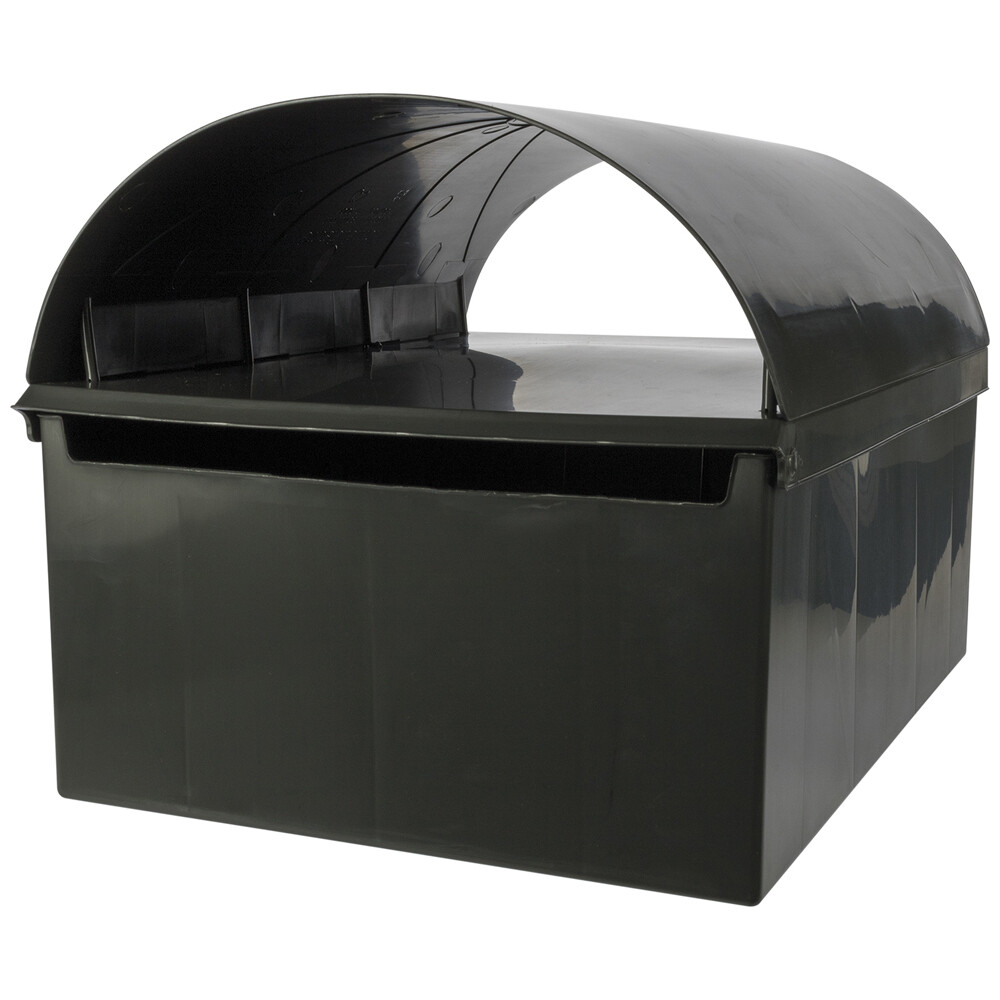 HOMELEISURE Paterson LBPTHPL06 Large Plastic Letterbox Mailbox Black Outdoor