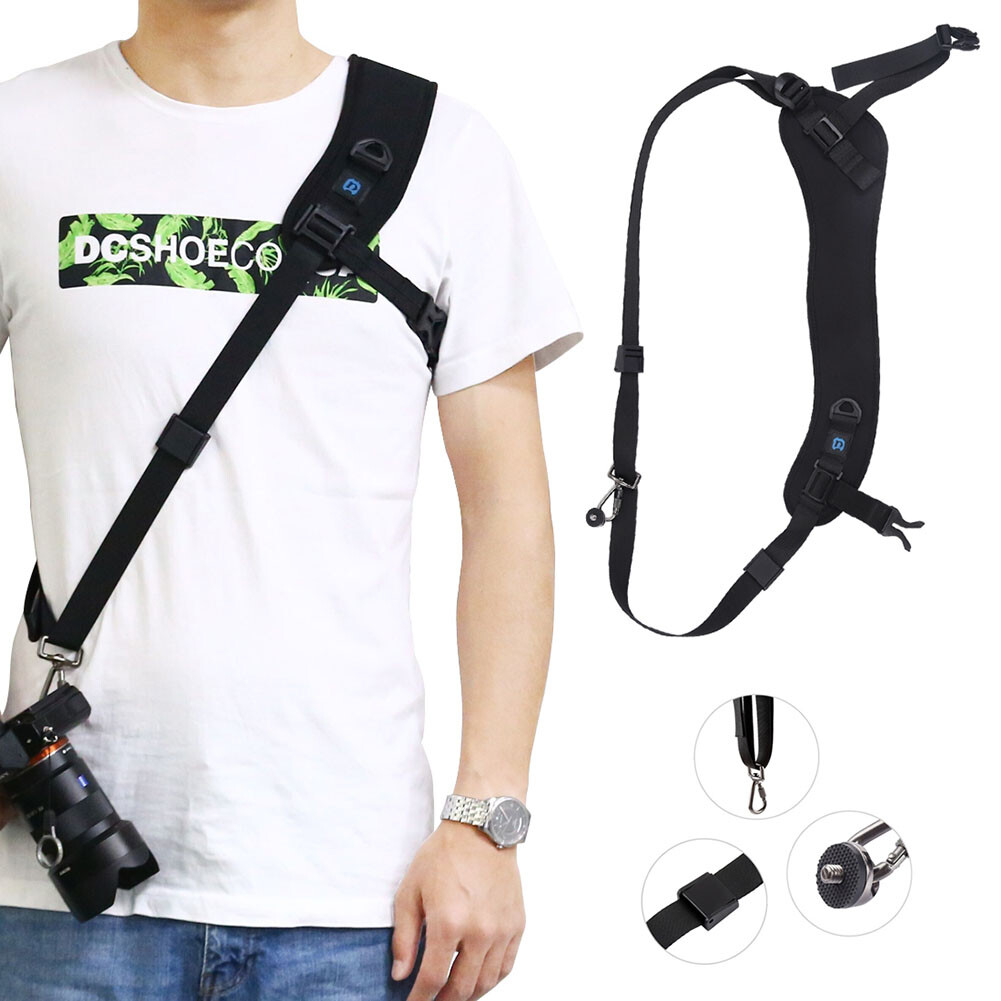 PULUZ Anti-Slip Shoulder Camera Strap Soft Pad Quick Release DSLR SLR Canon