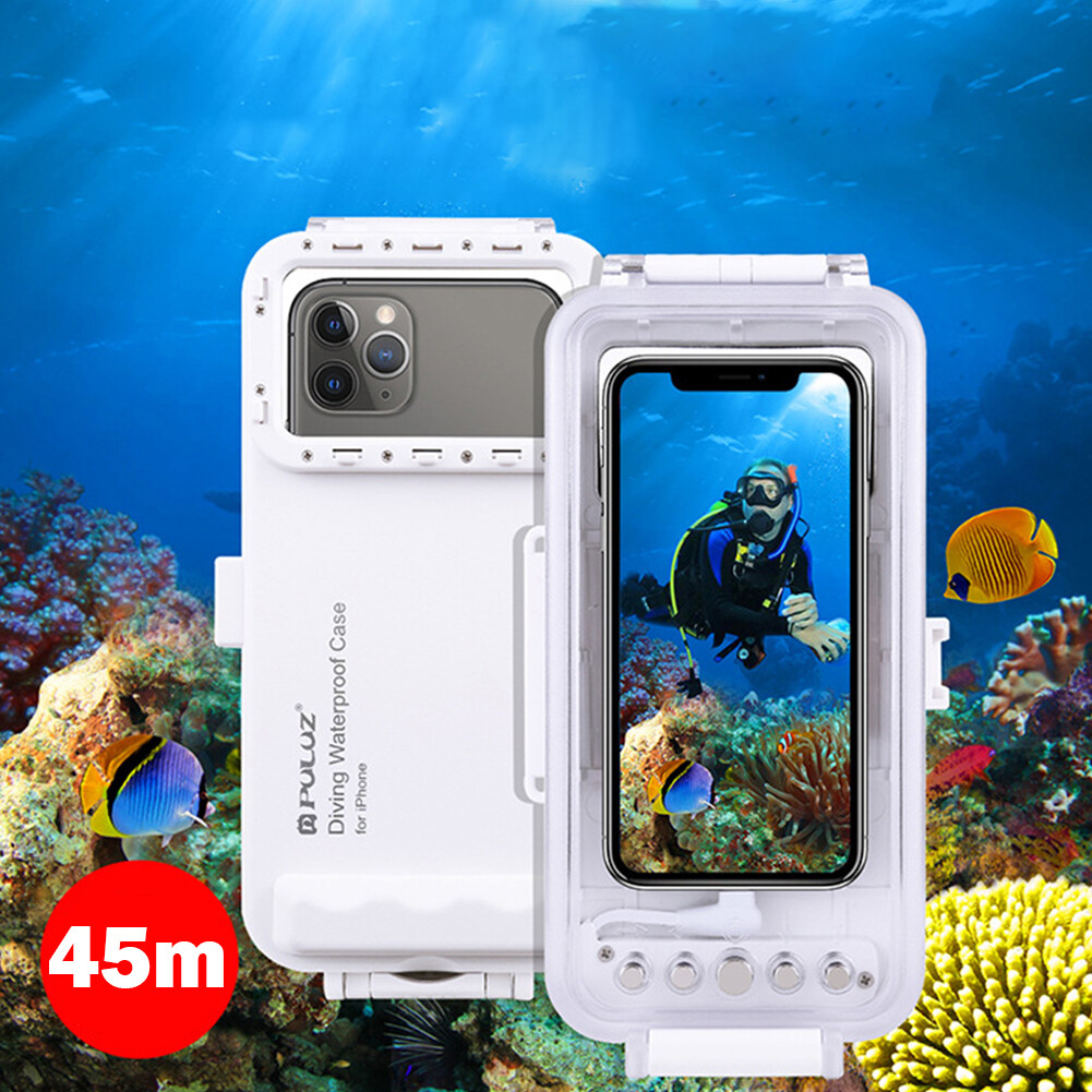 PULUZ 45m Waterproof Diving Shockproof Photo Video Apple iPhone 14/13/12/11/Pro