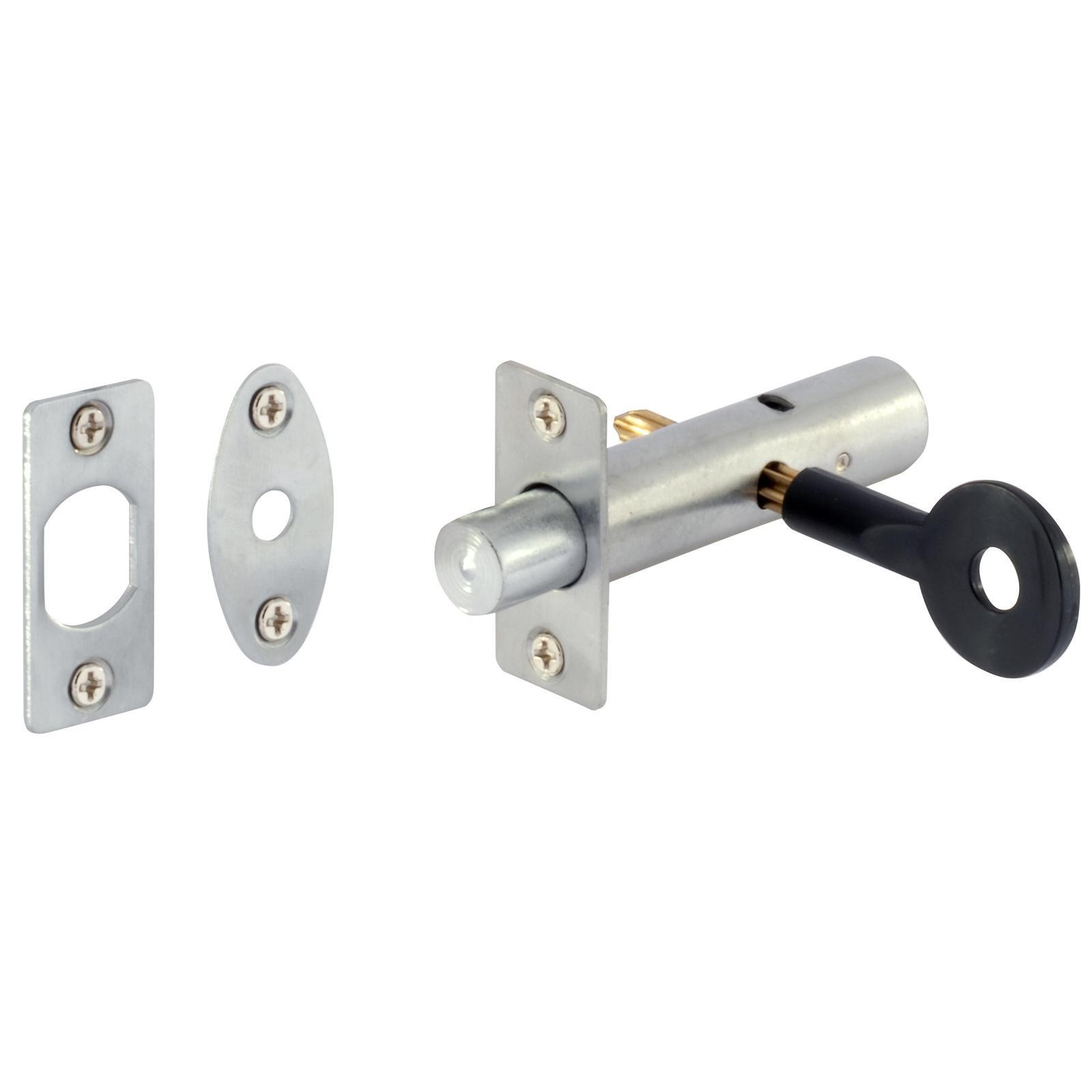 Gainsborough Satin Chrome Door Security Bolt