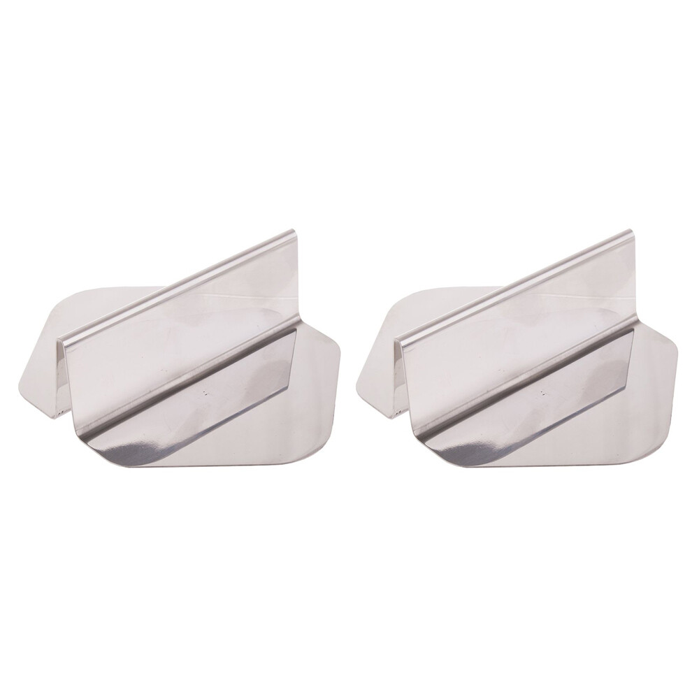 2x Appetito Stainless Steel Finger Guard 3613_2PK Silver 15cm 12cm