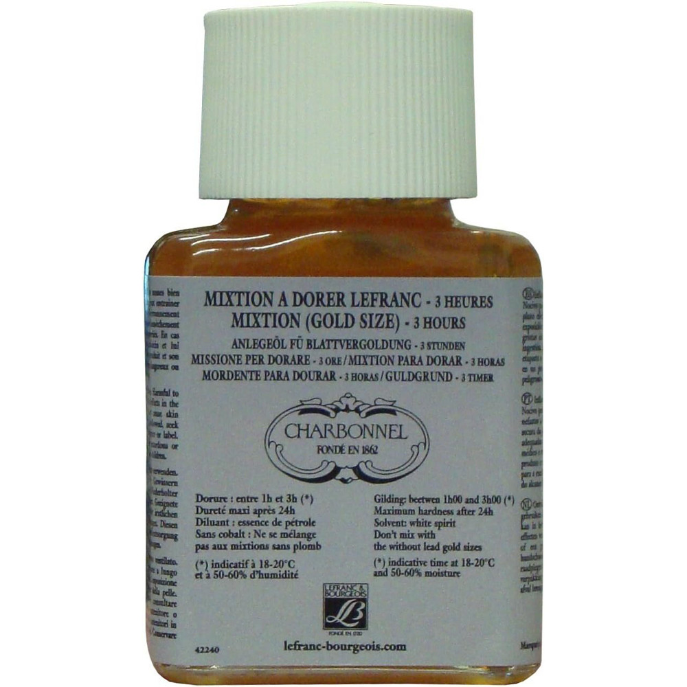 Charbonnel 75ml Oil Based Gilding Mix 3H Lead Free DIY Restoration Gold Size