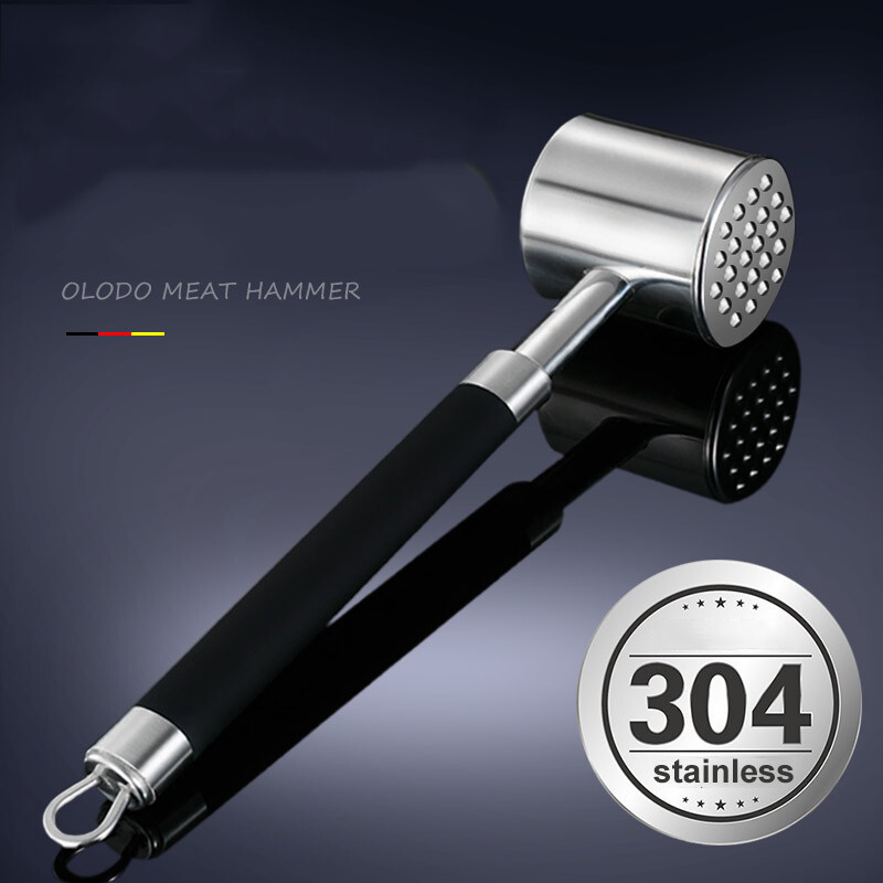 Stainless Steel Meat Tenderiser Pounder Hammer Kitchen Tools Steak Beef