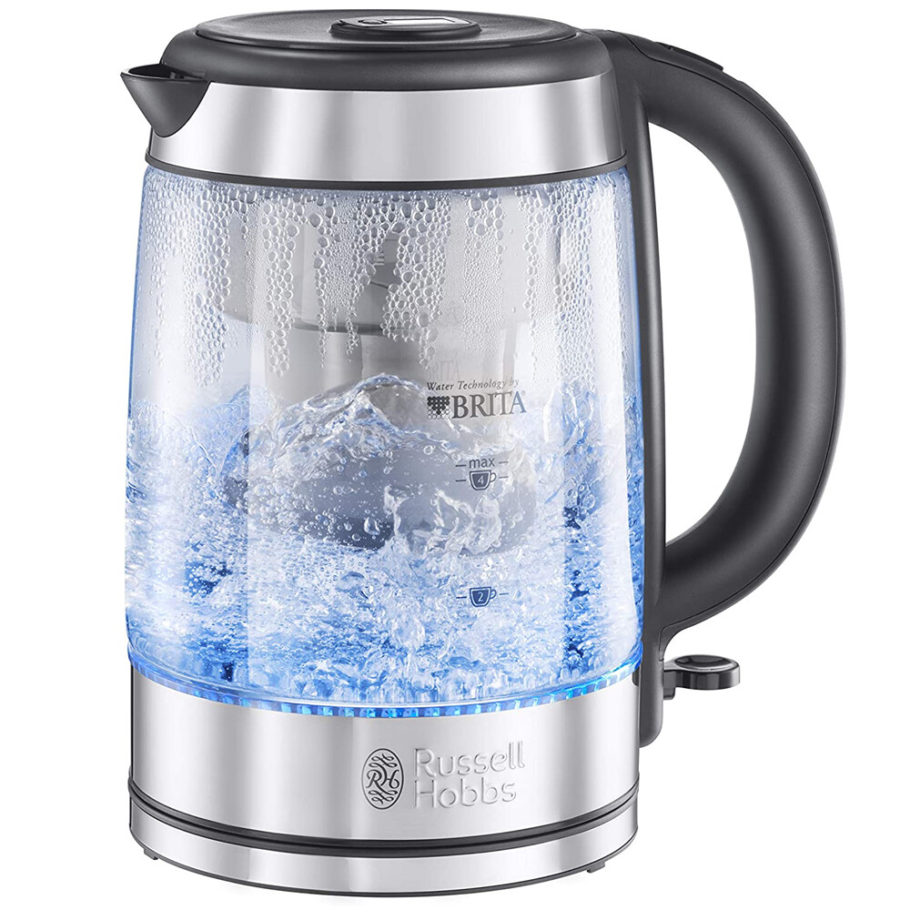 Russell Hobbs RHK550 Electric Brita Stainless Steel 1.7L Glass Kettle Jug