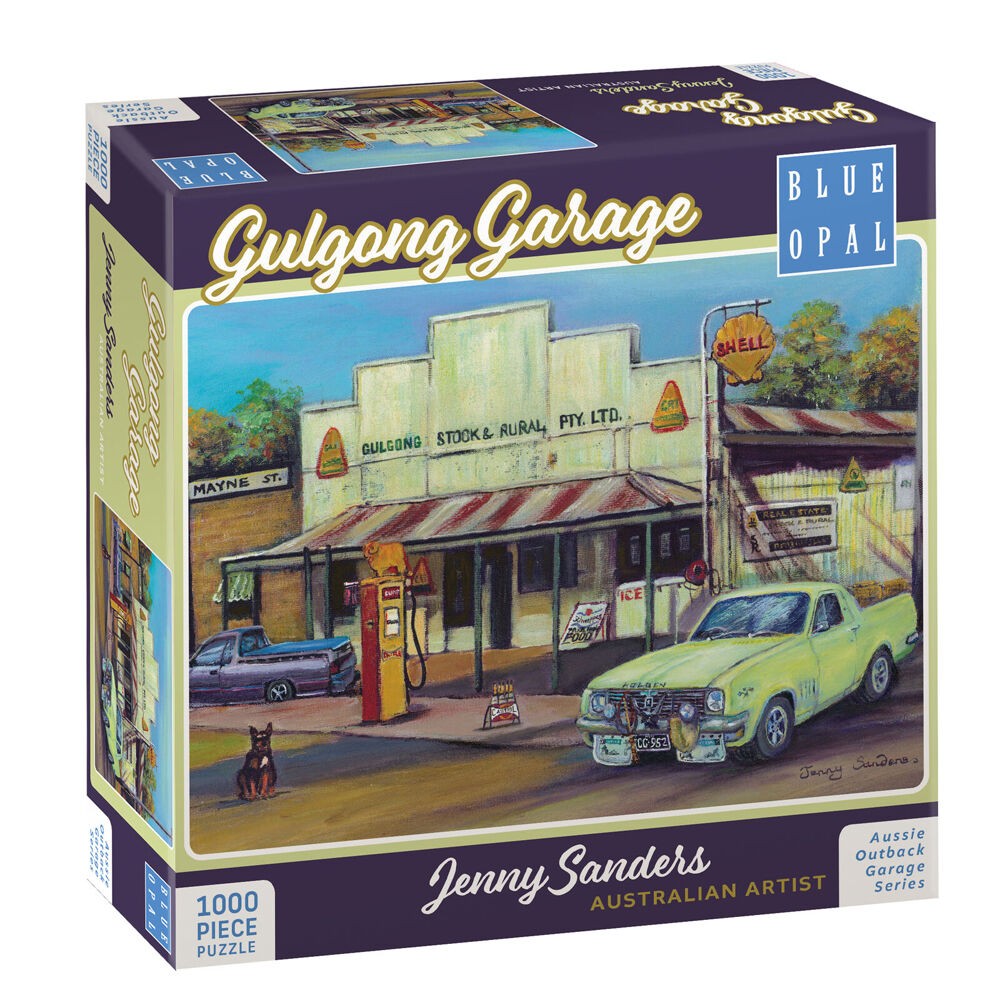 Blue Opal Gulgong Garage Jenny Sanders Wooden Jigsaw Puzzle 1000pc BL02304