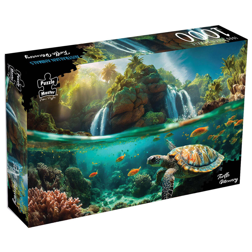 Puzzle Master Turtle Discovery 1000pc Jigsaw Puzzle Educational Toy Animals