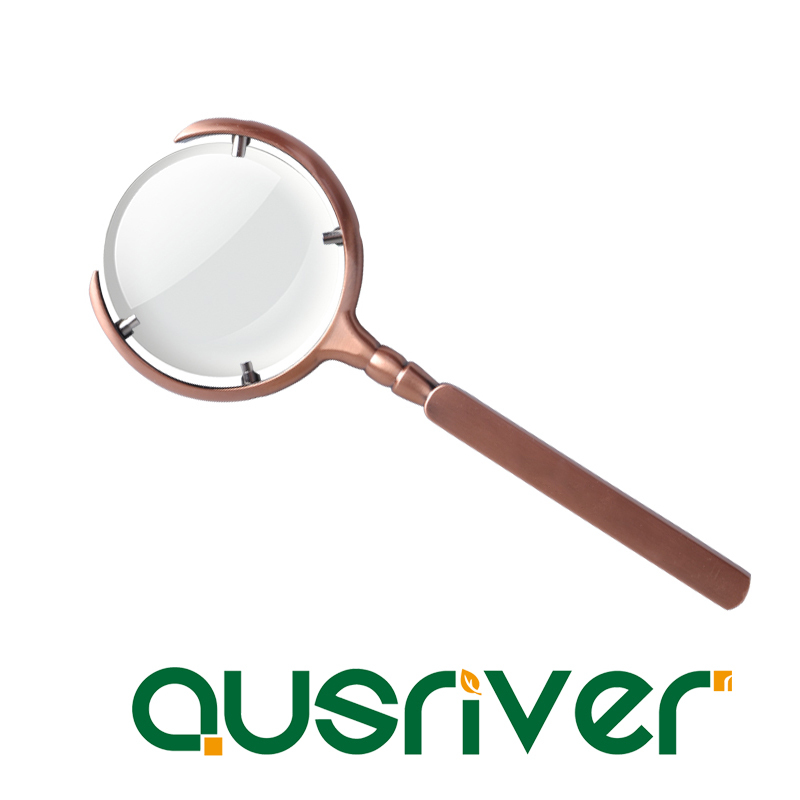 Stainless Steel Detachable 10x Magnifying Glass Magnifier Reading Jewellery