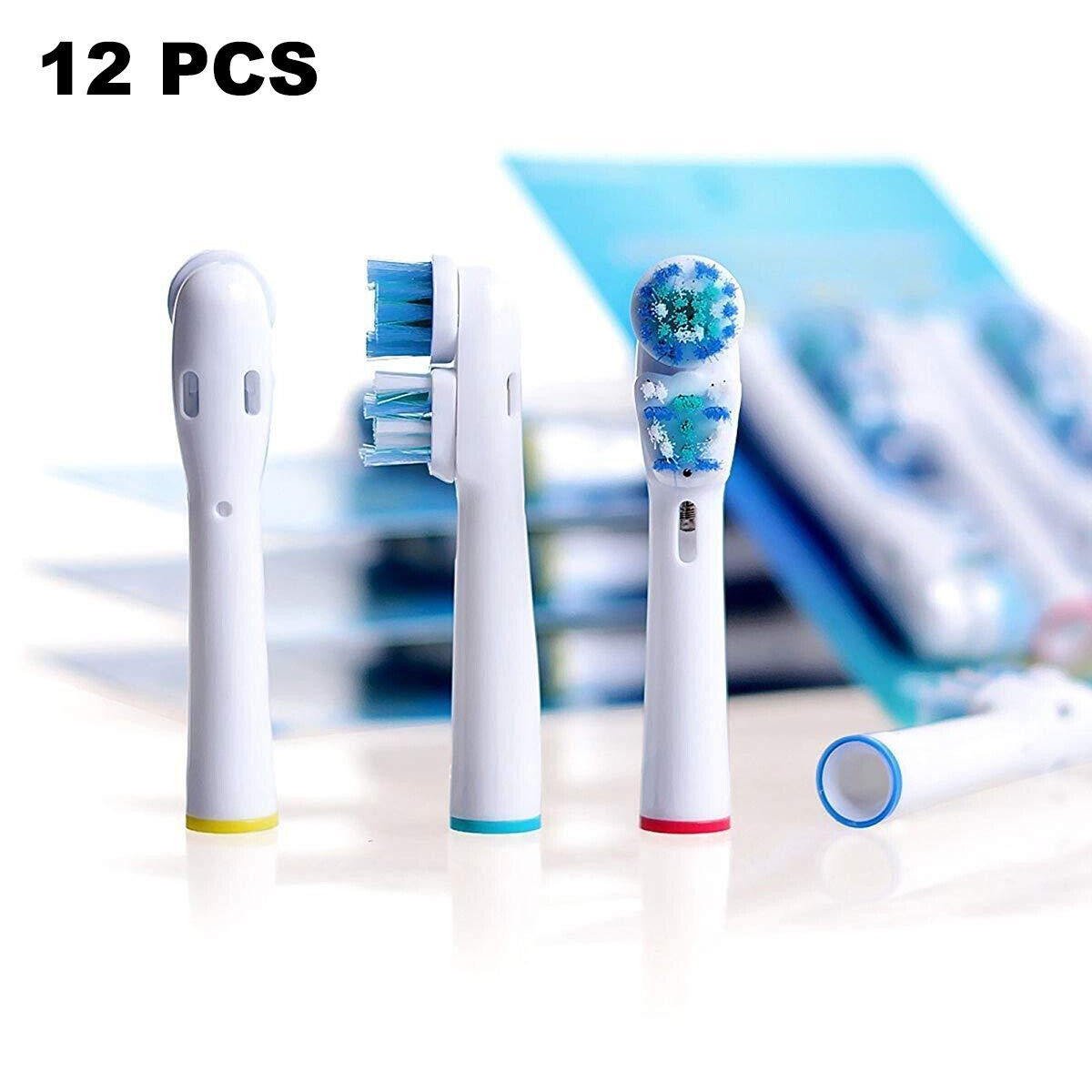 12PCS Electric Toothbrush Replacement Heads for Braun Oral B Dual Clean SB-417A