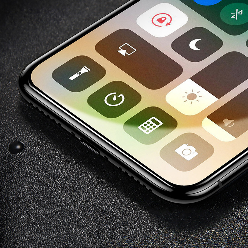 Slightly Matte 5D 9H Tempered Glass Screen Protector Cover for Apple iPhone X