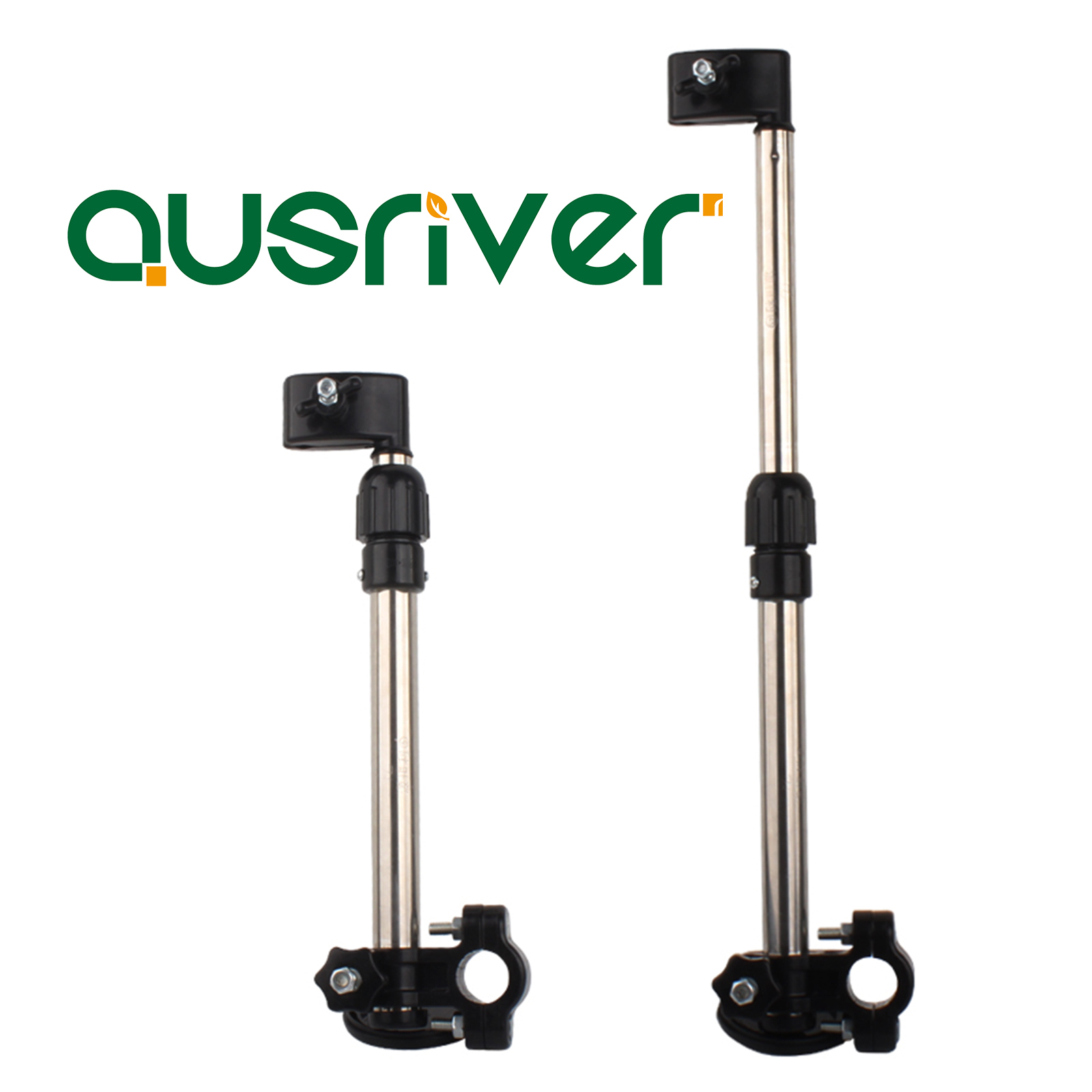 Premium Stainless Steel Adjustable Angle Retractable Bike Umbrella Stand Holder