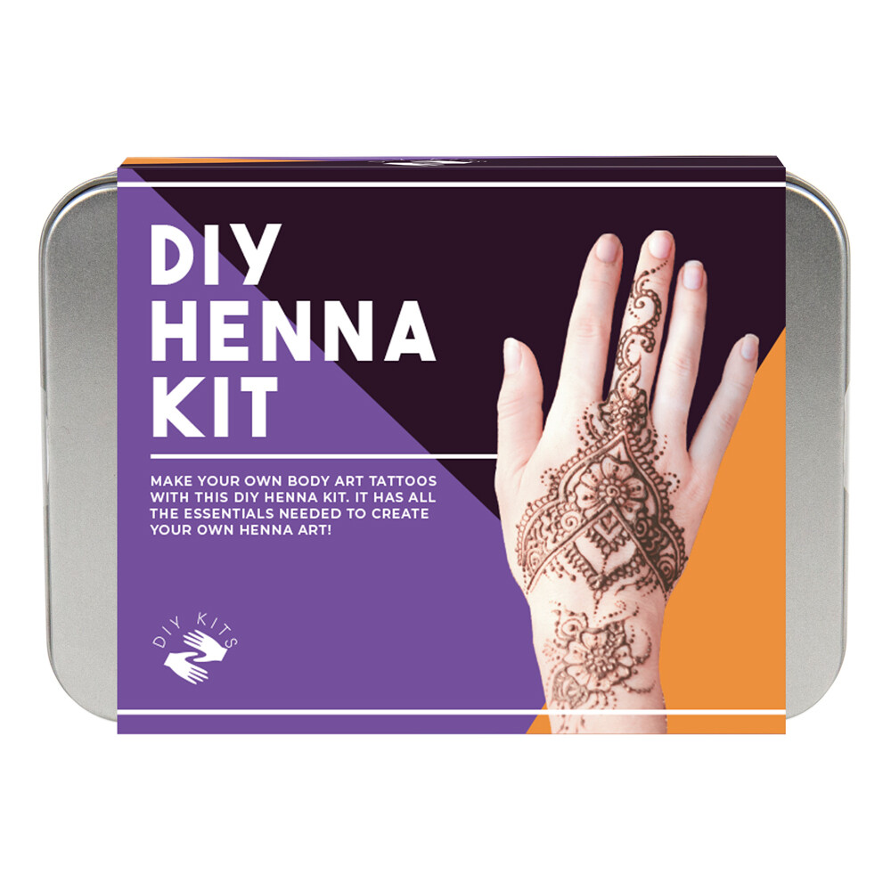 Gift Republic DIY Henna GR800019 Body Temporary Tattoo Stencils/Coloured Inks