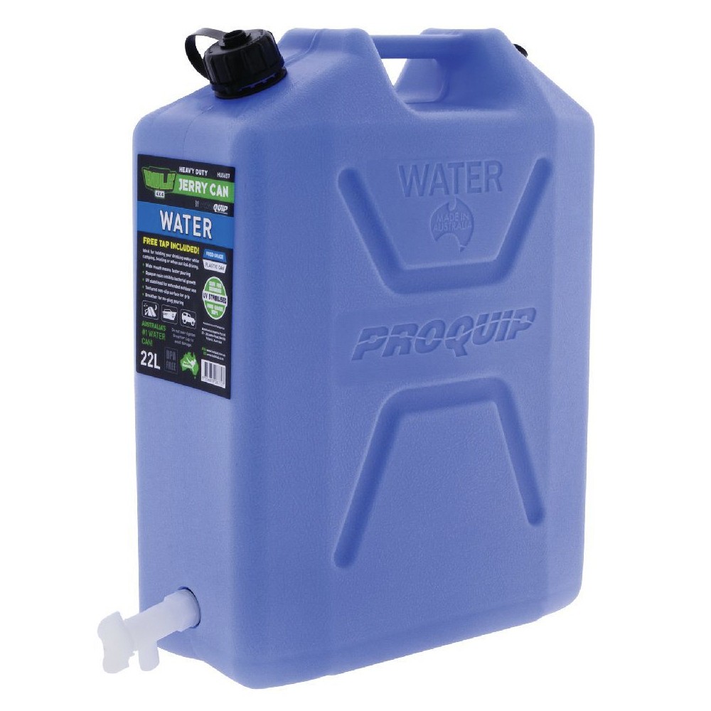 Hulk 4x4 HU0657 22L Blue BPA-Free Plastic Food Grade Water Canister Tap