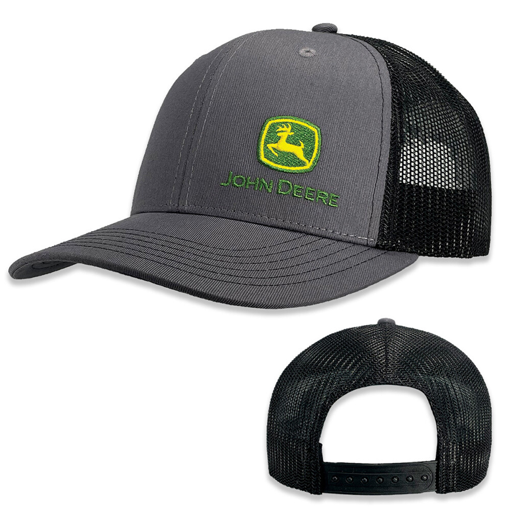 John Deere Moline 112 Fit Mens Cotton/Mesh Trucker Hat/Cap Adjustable