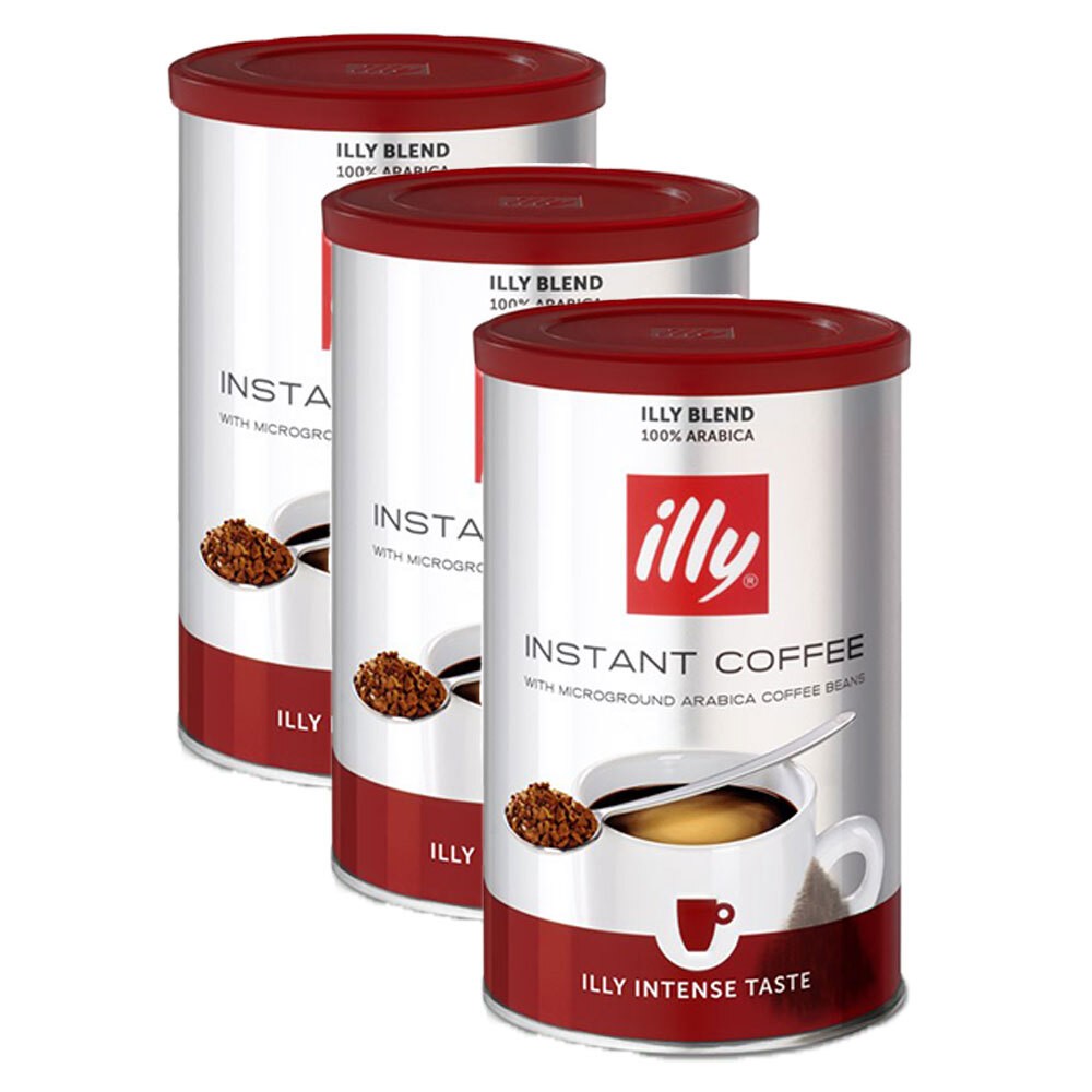 3x ILLY Blend 95g Instant Intense Arabica Coffee Roast Drink 22224_3PK