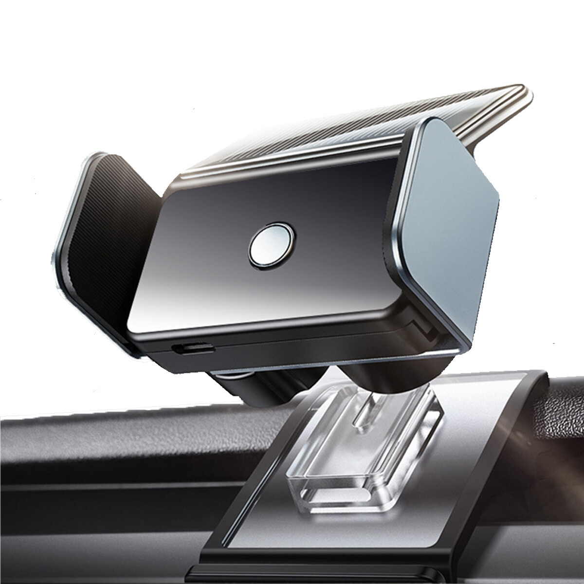 Solar Electric Phone Holder Mount Clip Clamp 2022 Tesla Model 3/Y 360 Protection