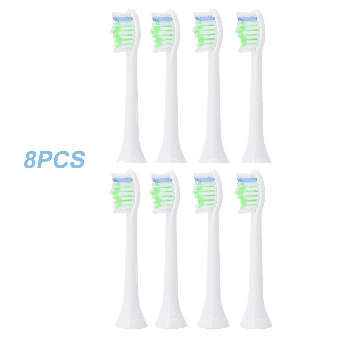 8pcs Replacement Toothbrush Heads for Philips Sonicare Diamond Clean HX6064
