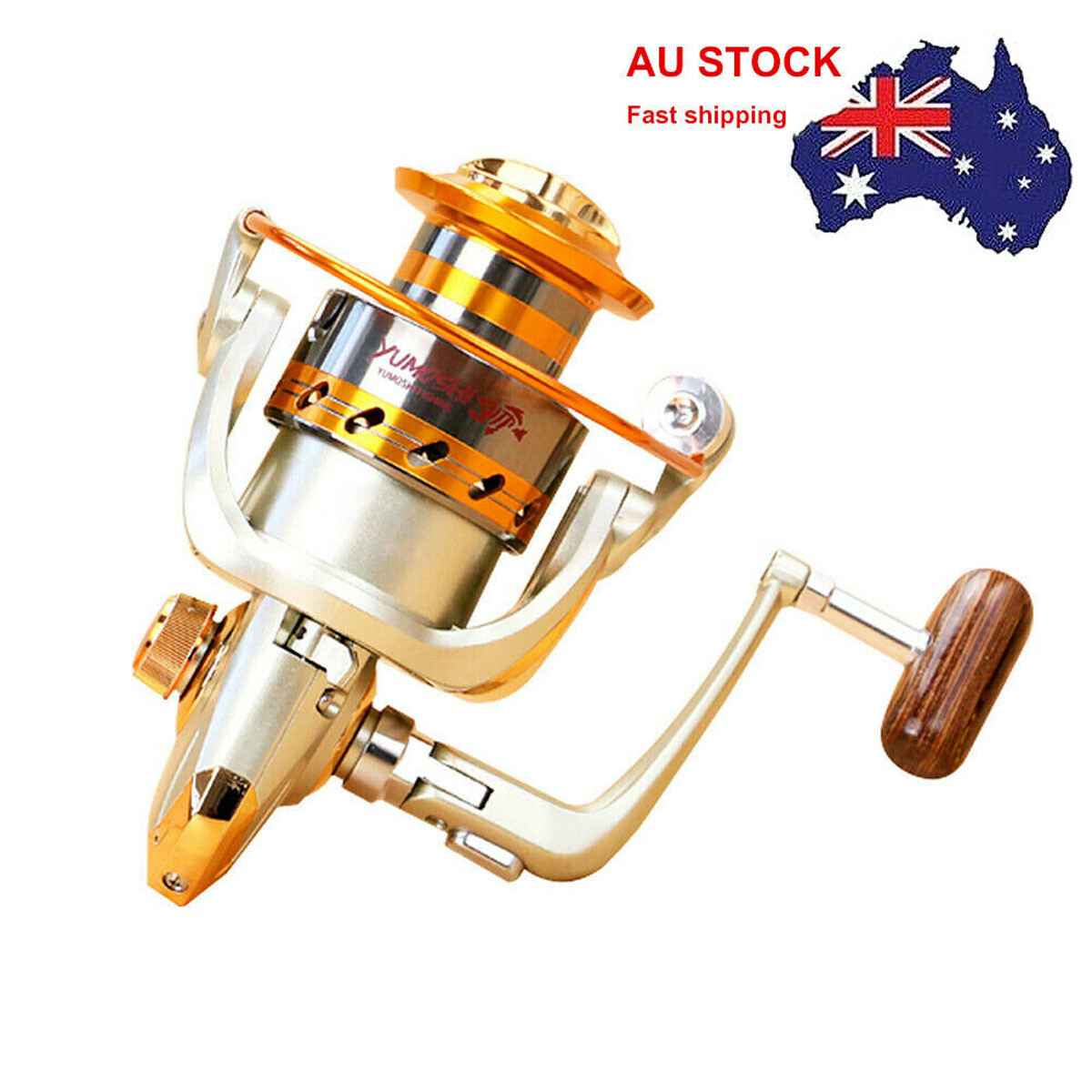 EF4000 4000 Metal Saltwater Spinning Fishing Reel Lightweight High Hardness