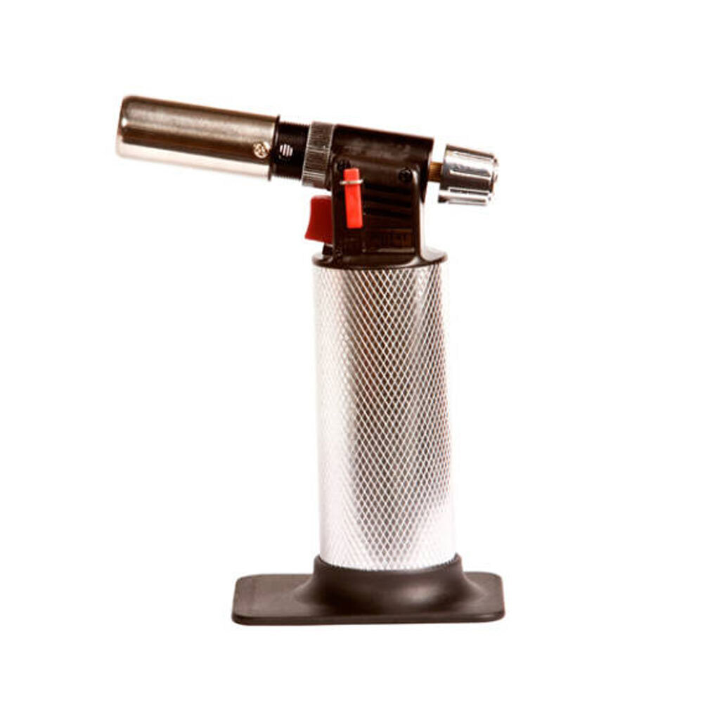 Hotery 5252 Professional Aluminium Cooking Blow Torch Butane/Gas SL Silver