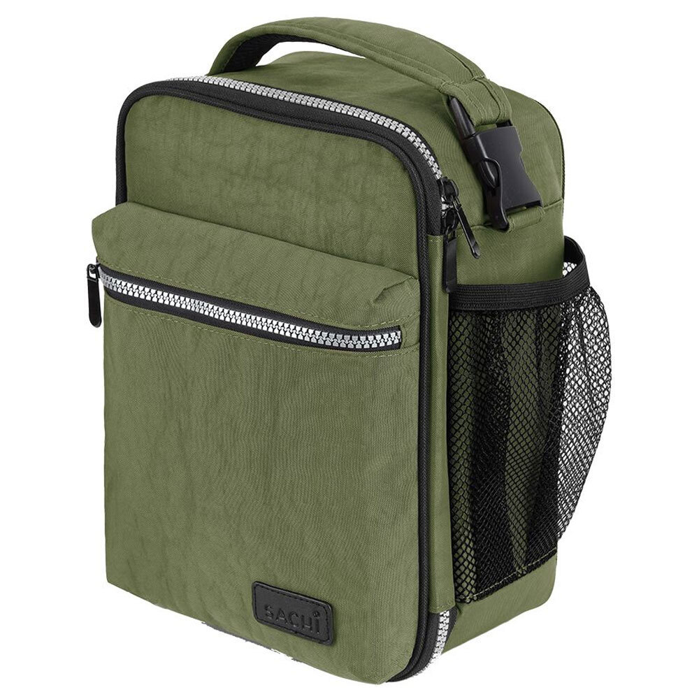 Sachi Explorer 8819OL Insulated Lunch Storage 28cm Olive Bottle Holder/Pocket