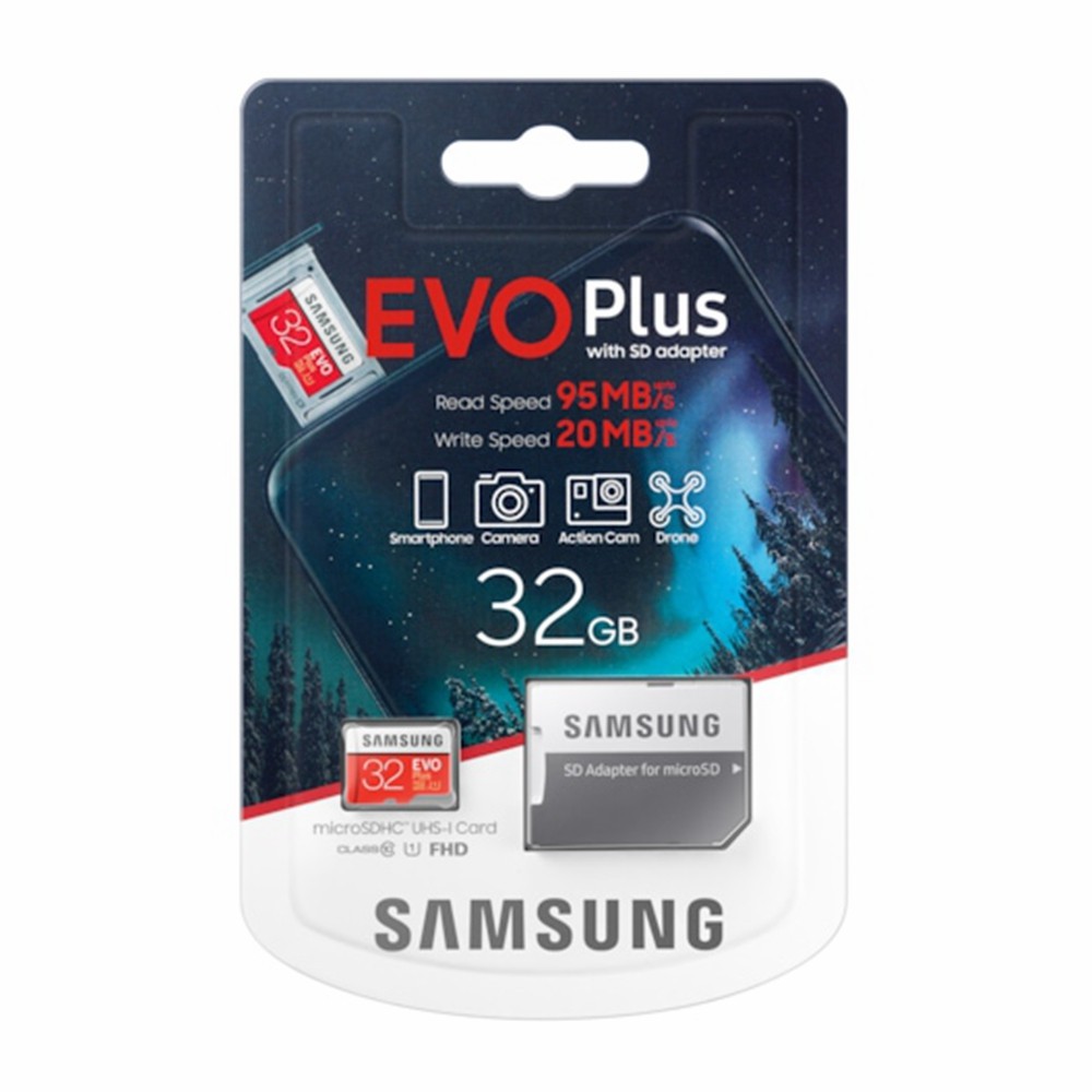 Samsung Evo Plus 32GB microSDHC Class10 Memory Card MB-MC32GA Phone Camera