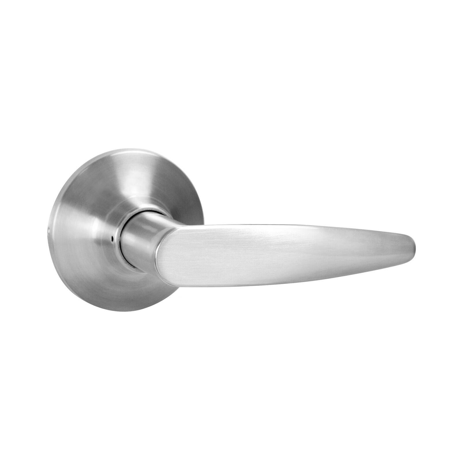 Delf Satin Chrome Pomona Dummy Lever Set