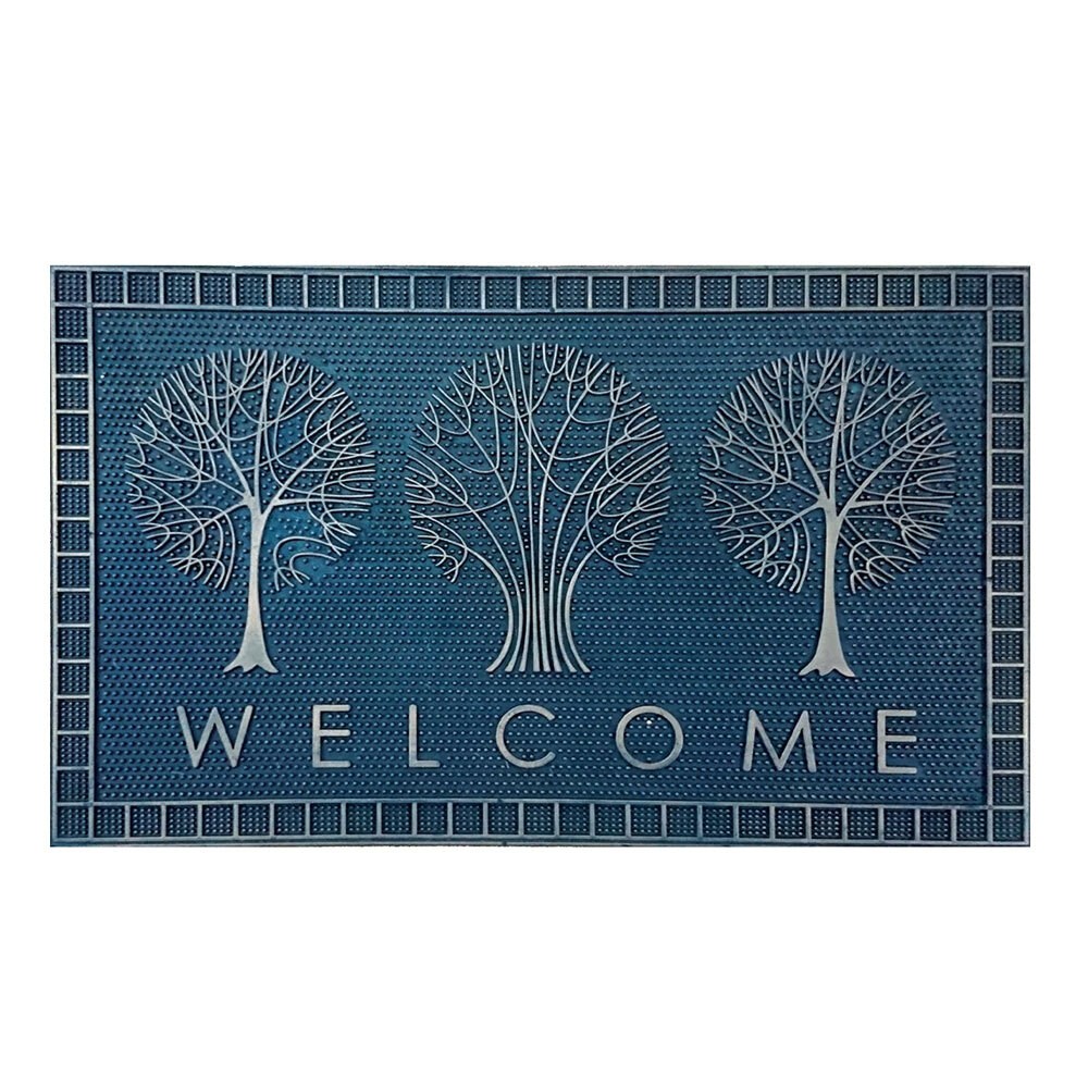 Solemate Rubber Tree Welcome Copper 45x75cm Outdoor Front Doormat 23-6017