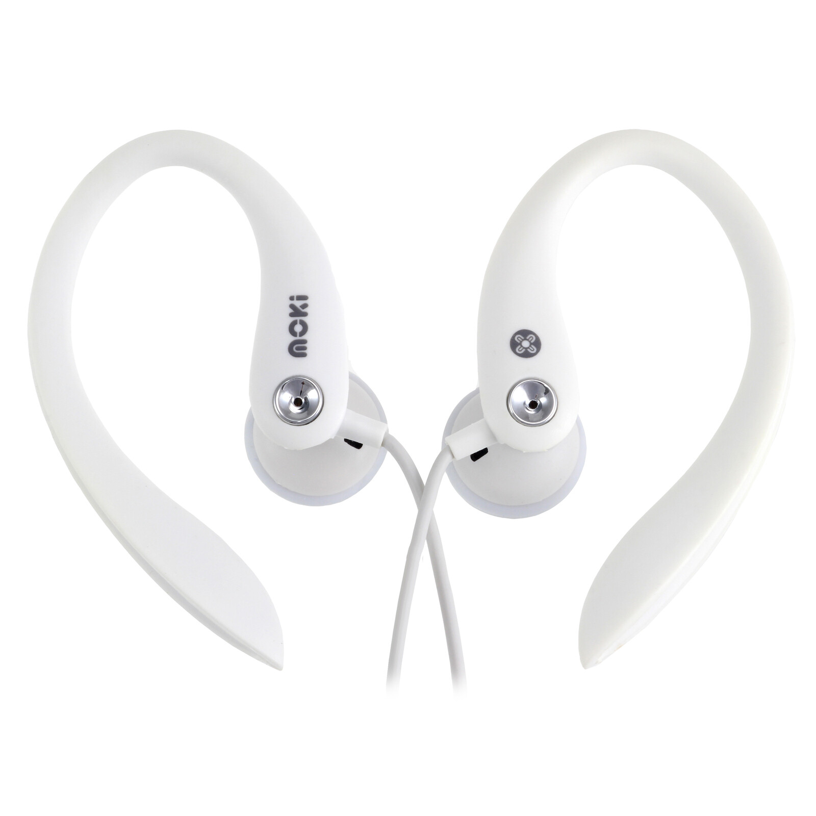 Moki ACC-HCSW Earbud In Ear 3.5mm Jack Rubberised Flexible Ear Hooks White