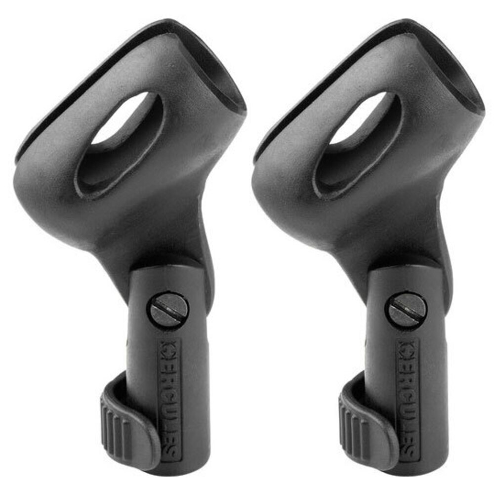 2PK HERCULES MH101B_2PK Mic Holder Clip Adaptor Mount 25mm-30mm Stand