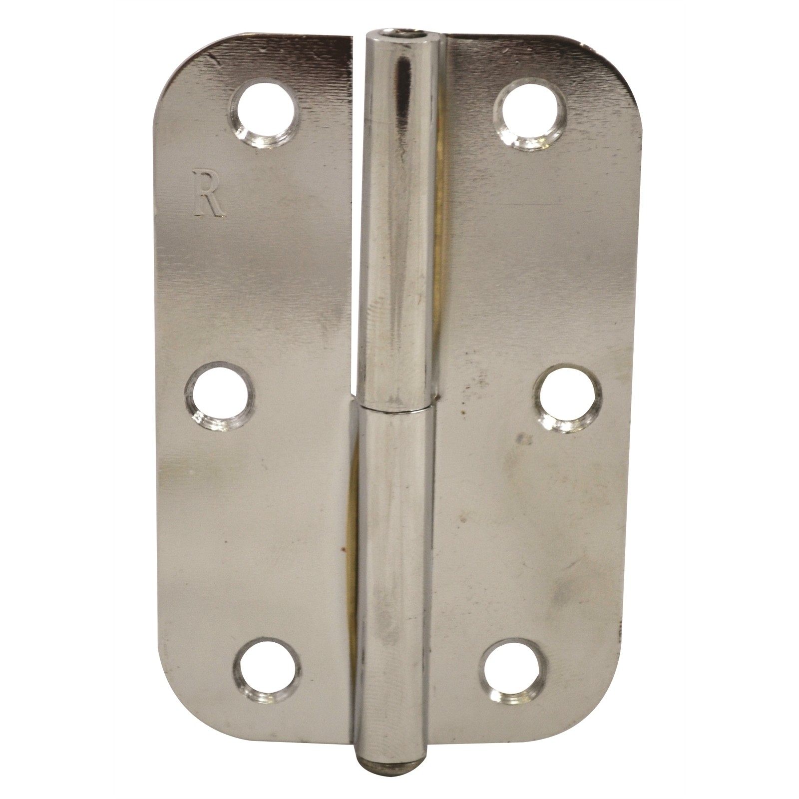Lane 90 x 58 x 1.6mm Chrome Plated Right Hand Lift Off Pin Radius Hinge 2 pieces
