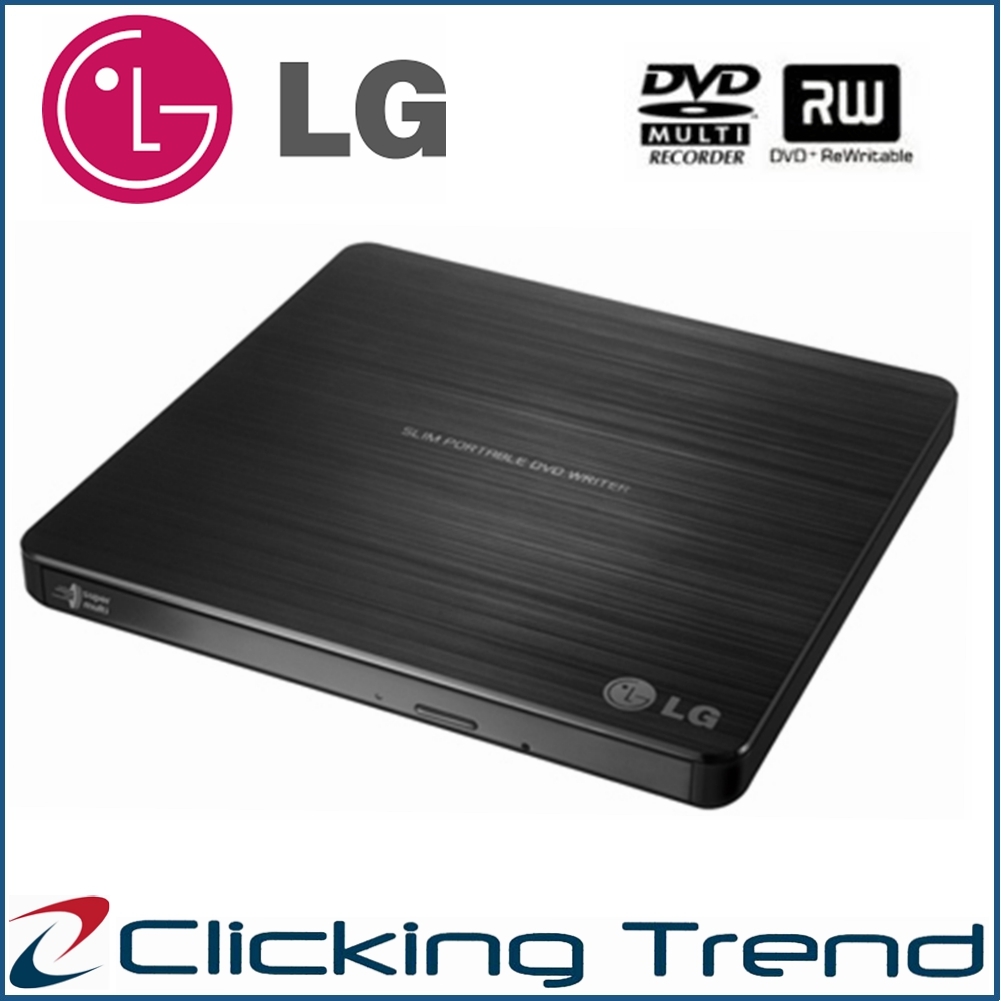 LG GP60NB50 Slim Portable External USB 2.0 DVD CD-RW Burner Writer 8X