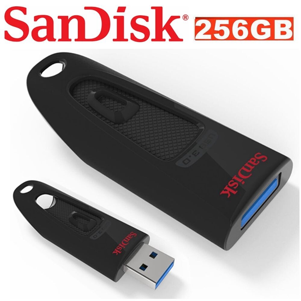 SanDisk Ultra USB 3.0 Flash Drive 256GB SDCZ48 Black Password Protection