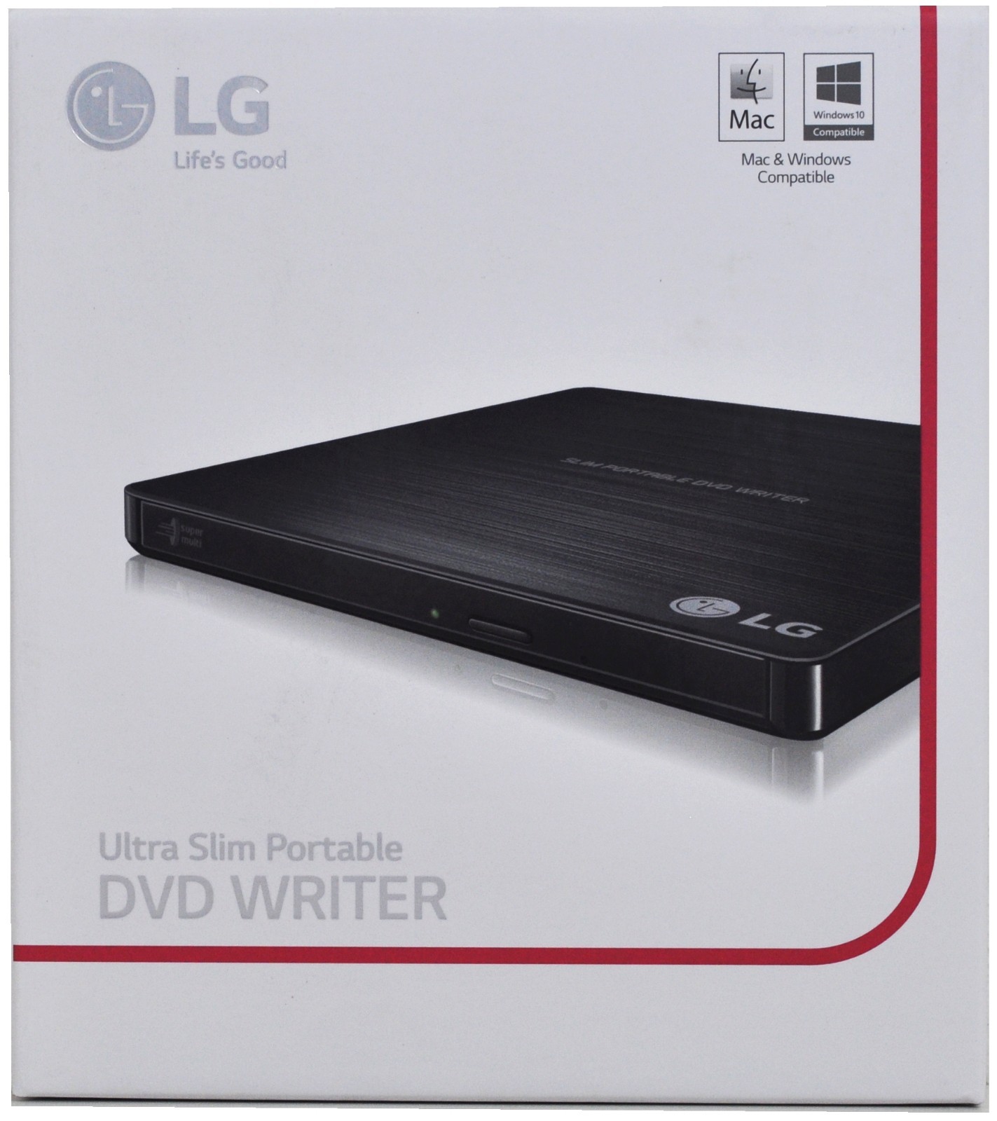 LG GP60NB50 Slim Portable External DVD Writer USB 2.0 CD-R 8X 24X