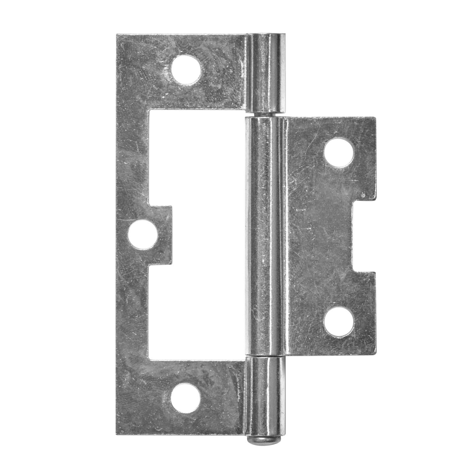 Pinnacle 100mm Zinc Plated Fixed Pin Non Mortise Hinge Single 4 pcs