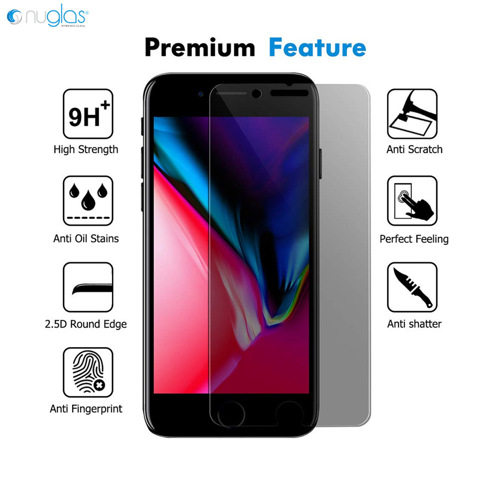Nuglas Anti-Blue Privacy Glass Screen Protector For iPhone 6/7/8/SE2020