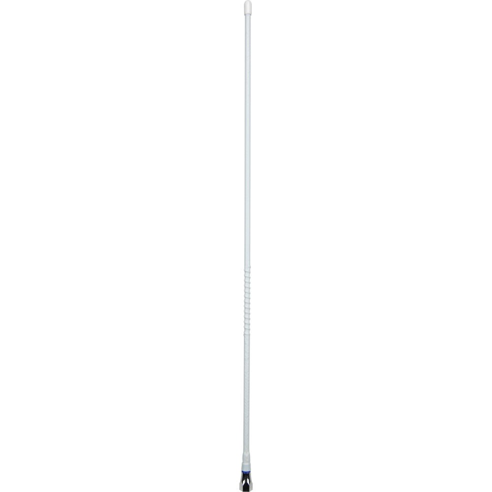 GME AE4018W UHF CB 6.6dBi Heavy Duty Fibreglass Whip Antenna White 64cm