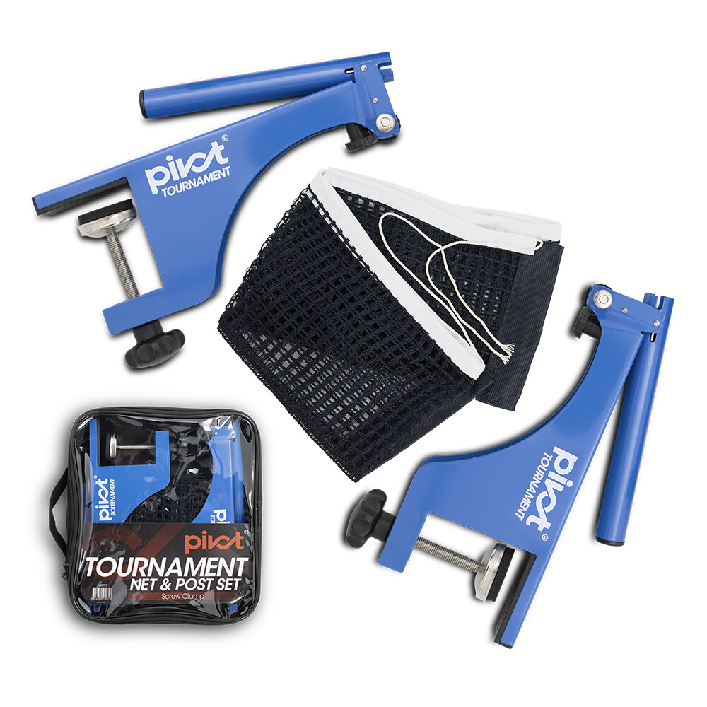 Pivot Tournament Sports Table Tennis/Pin Pong Net & Post Set Screw Clamp FGDTPS
