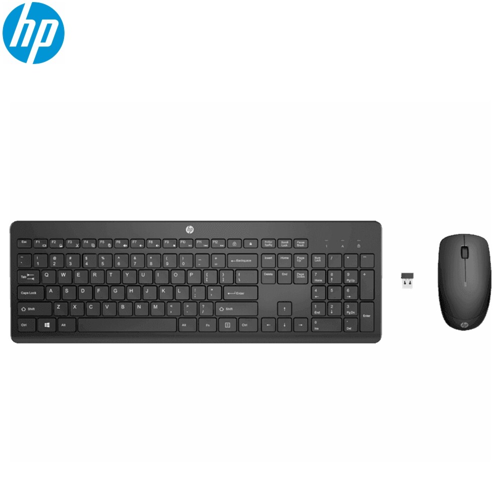 HP 230 Wireless Keyboard and Mouse Combo Quiet Long-lasting Batteries