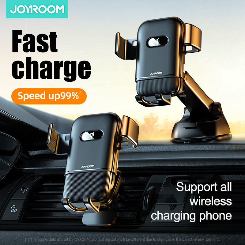 Joyroom Car Phone Holder Wireless Charging 15W Vent Grip Apple iPhone 13 Black