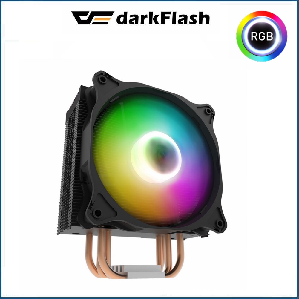 darkFlash DARKAIR PRO 4 CPU Cooler Fan 4 Heat-Pipes PWM 120 mm 1600 RPM