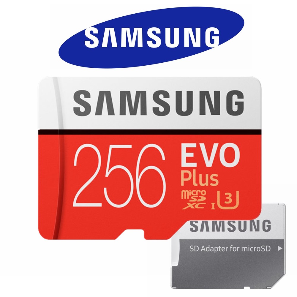 Samsung Evo Plus 256GB microSDXC UHS-I Class10 Camera Memory Card 100MBs
