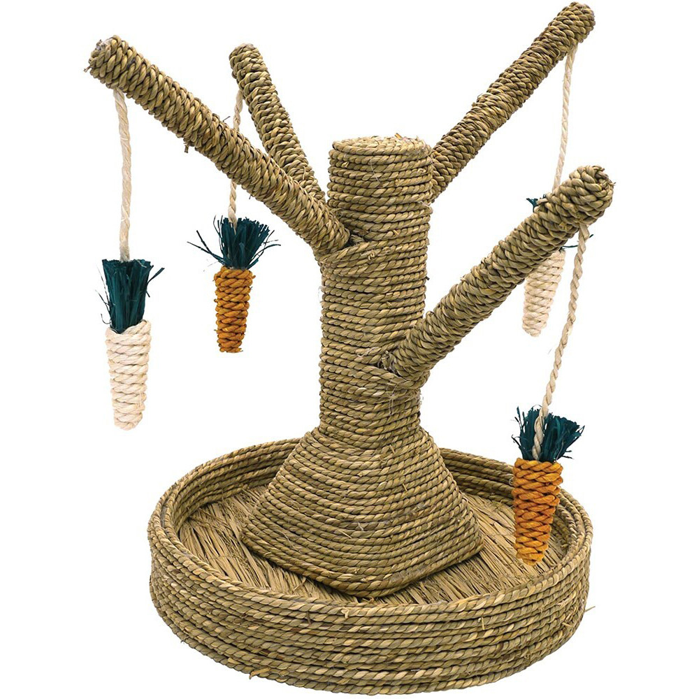 Rosewood 40cm Sea Grass Bunny Fun Tree Rabbit Chewing Nibble Toy 19253