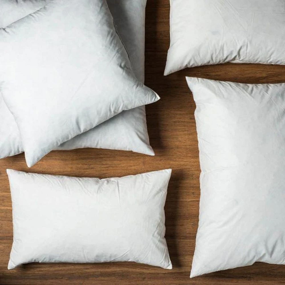 2x BELLE Duck Feather Cushion Insert Stuffer RHXR007_2PK 30x60cm White