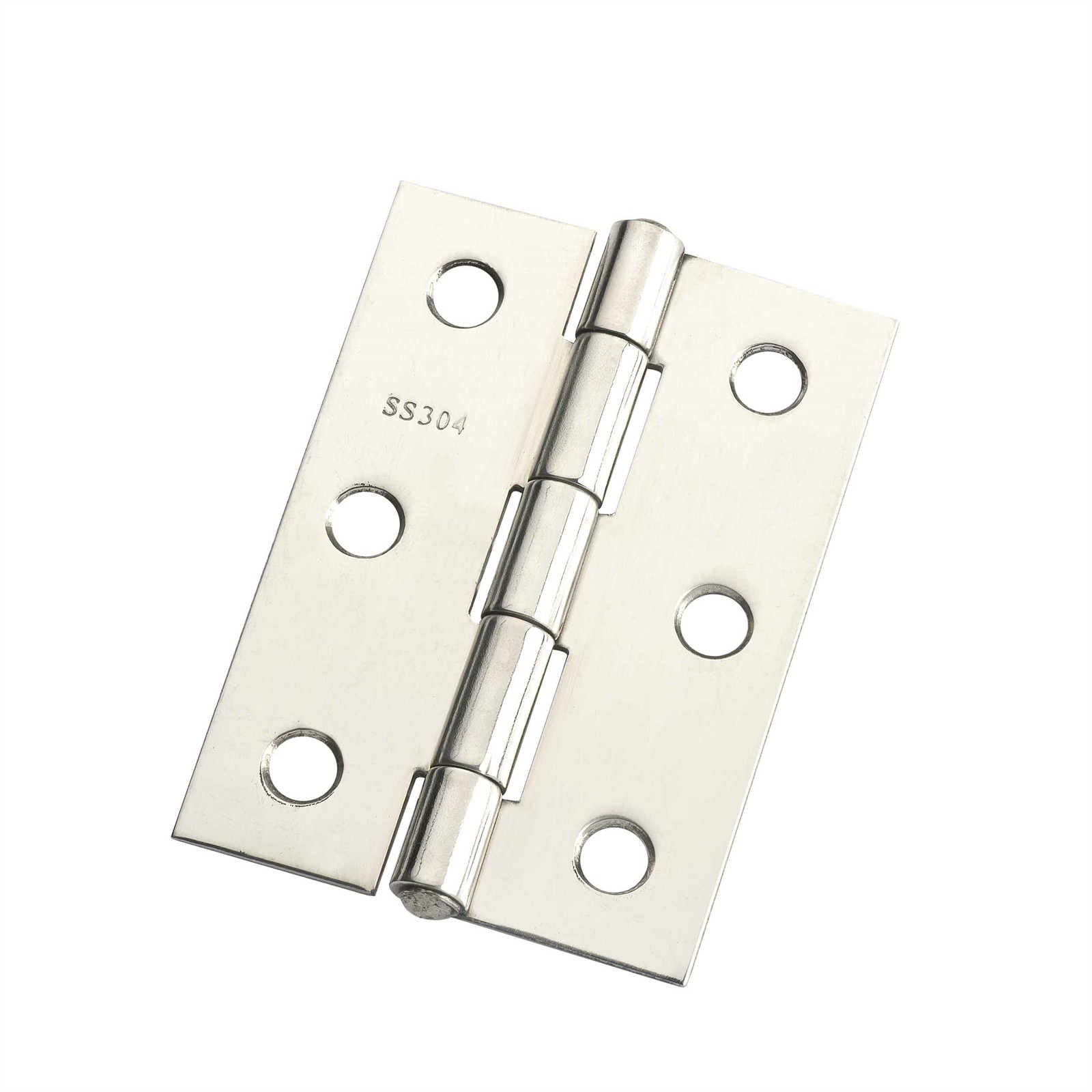 Lane 70mm Polished Stainless Steel Fixed Pin Butt Hinge 2 pieces