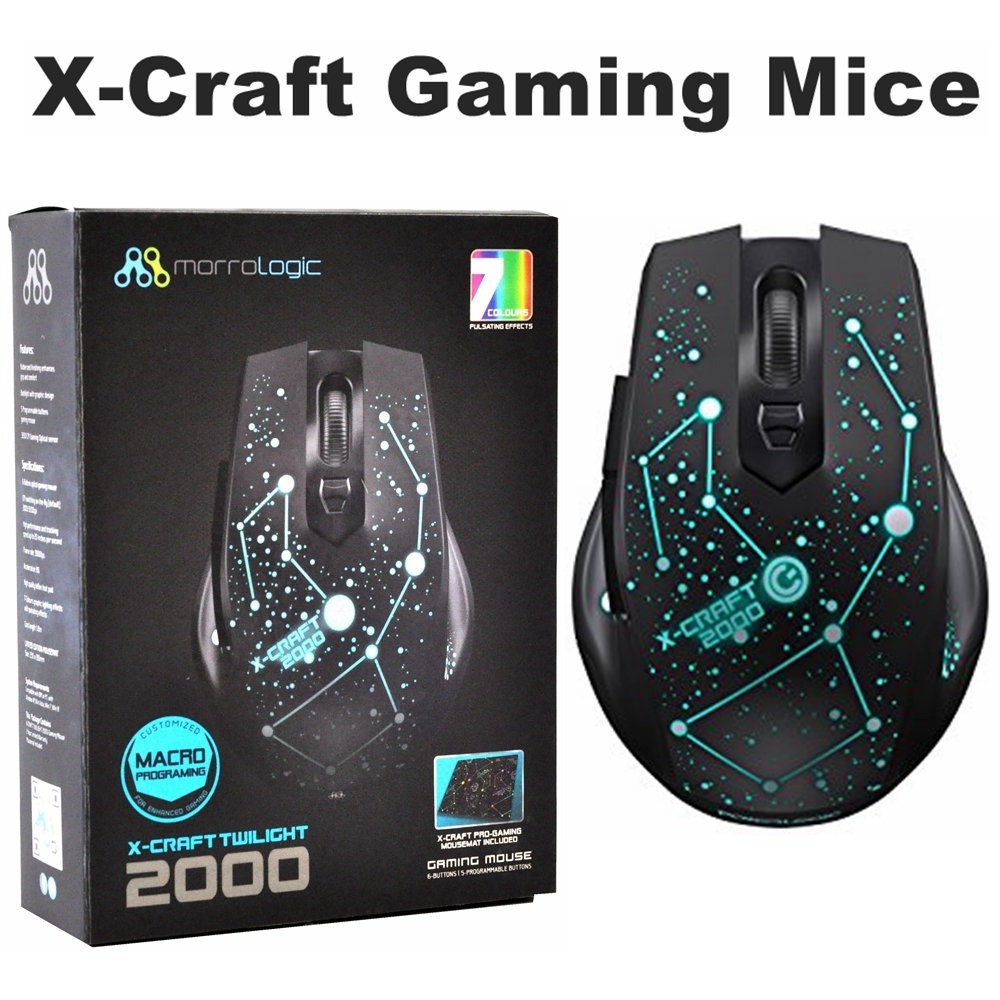 Morro Logic x-Craft Twilight 2000 Gaming Mouse 3200 Wired USB Optical