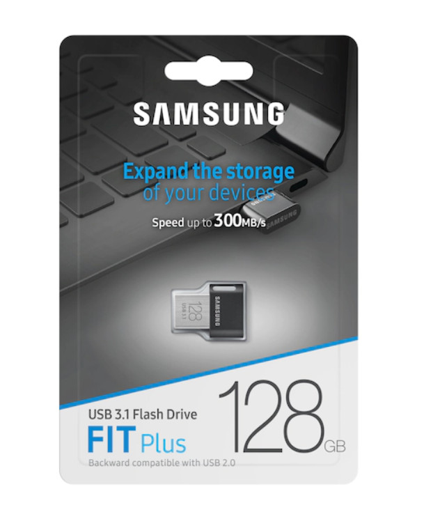 Samsung Fit Plus USB 3.1 Flash Drive 128GB 300Mb/s MUF-128AB Waterproof