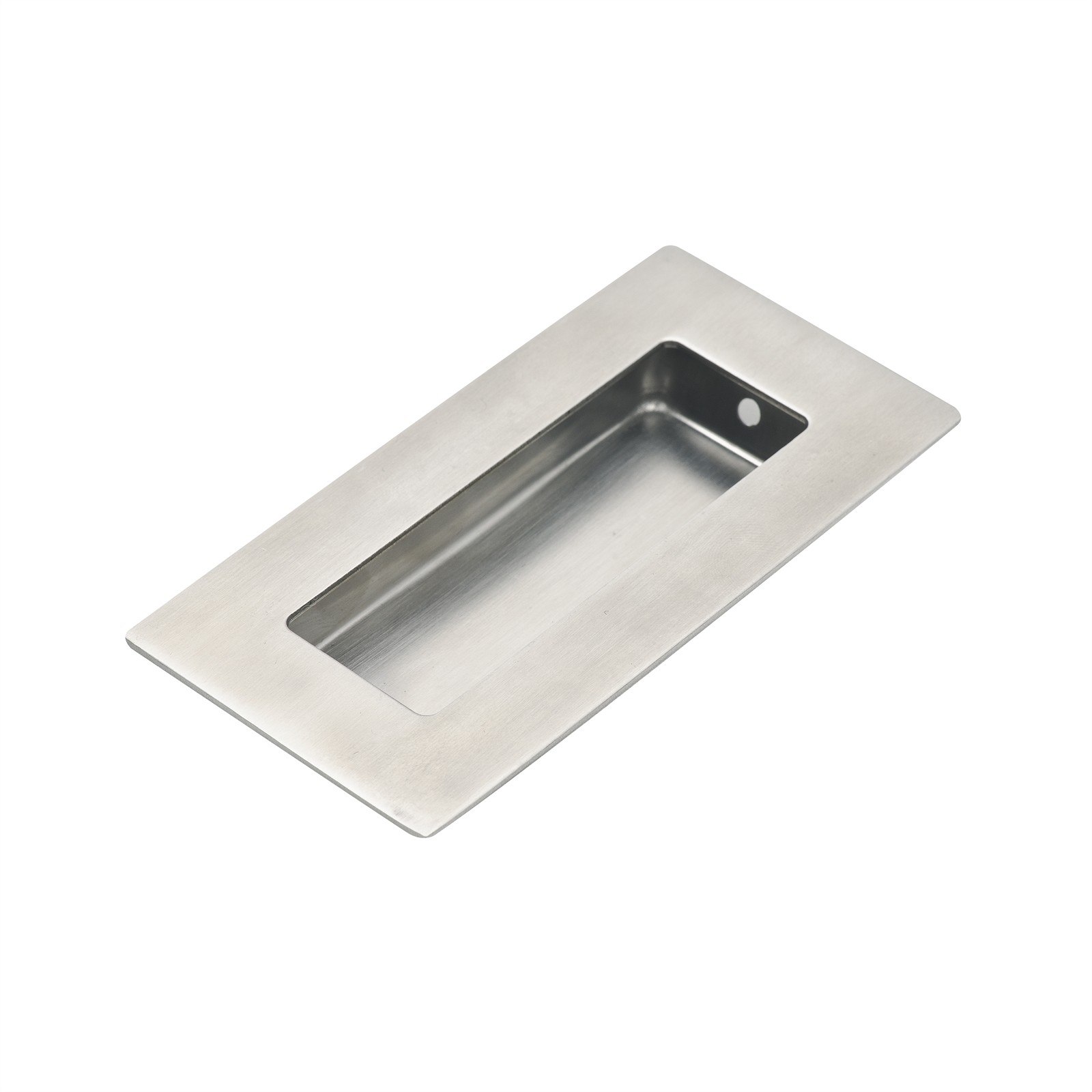 Prestige 102 x 51mm Brushed Stainless Steel Rectangle Flush Pull - 2 pieces