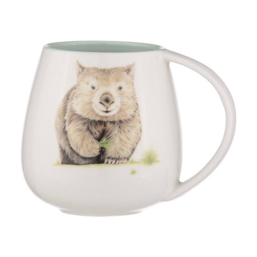 Ashdene Bush Buddies Wombat Snuggle 500ml Coffee/Tea Mug Bone China White
