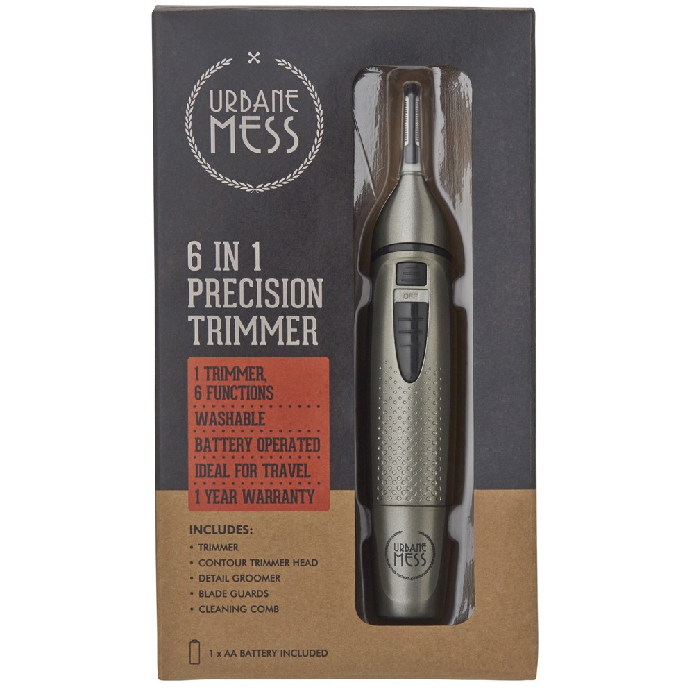 Urbane Mess 6In1 Men&apos s Electric Cordless Multi-Function Body Hair Shaver
