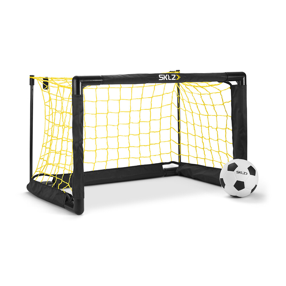 SKLZ Pro Mini Soccer Training Goal Net 22in Indoor Portable PVC Box Frame